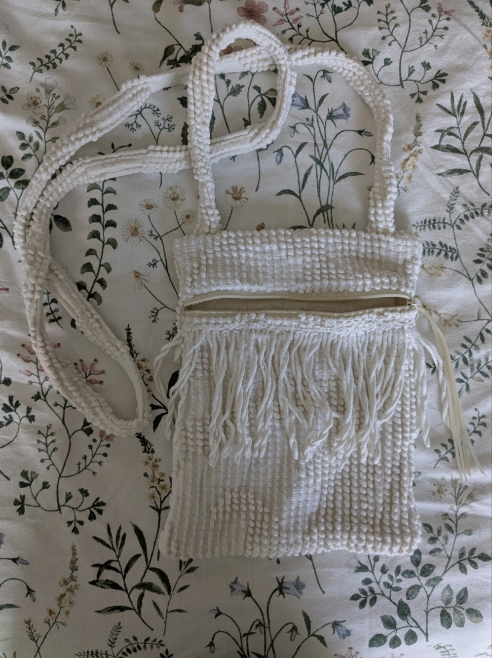 Handmade Boho Fringe Crossbody Bag